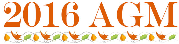 AGM – Tuesday 15th November 2016   8pm
